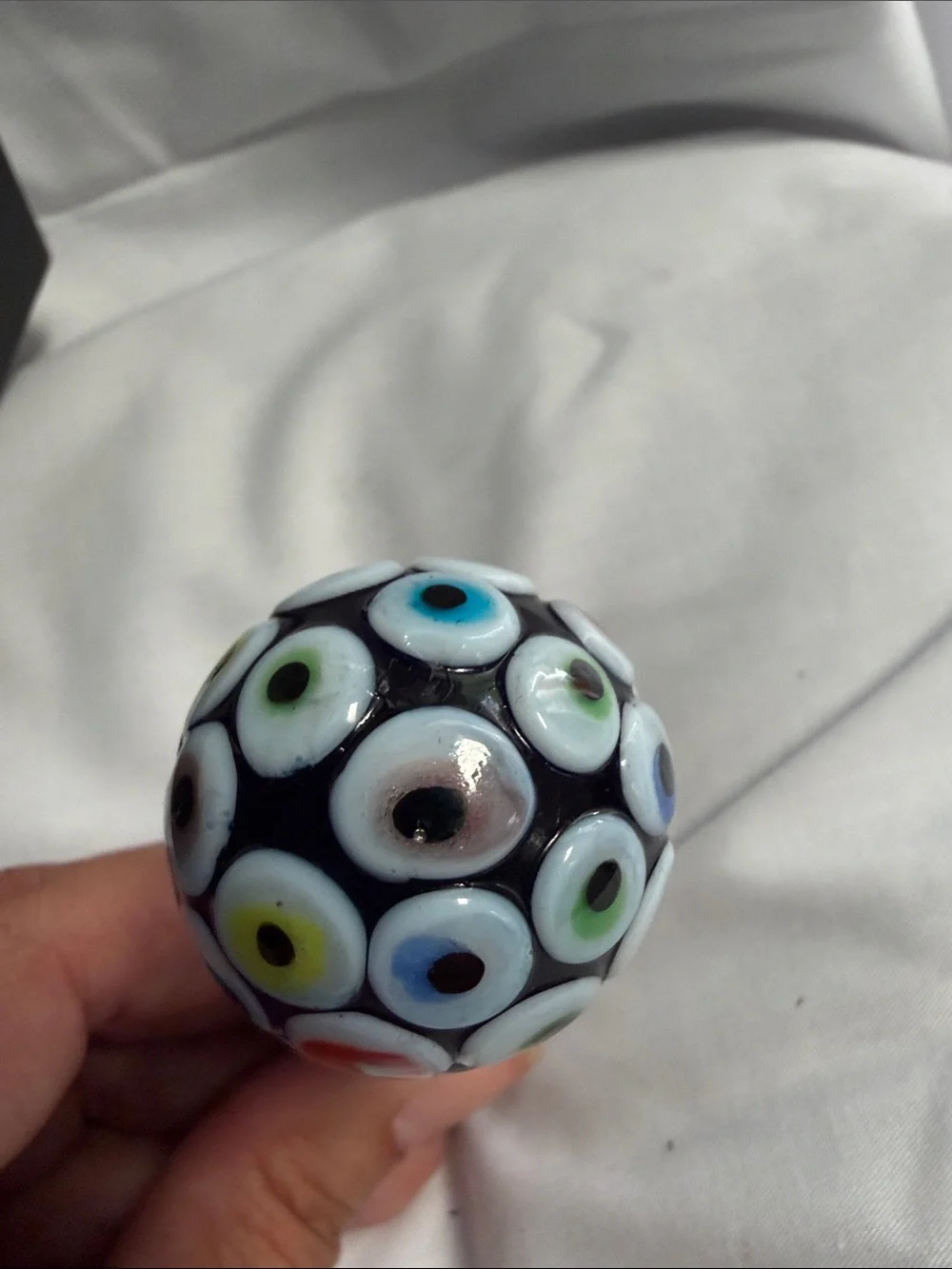 Blue Hand-Crafted Glass Bottle Stopper